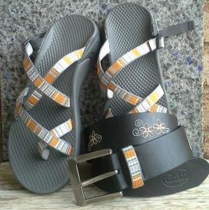 NWOT Chaco Sandals and Belt Set